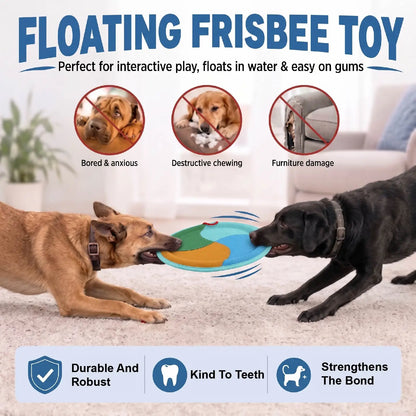 Floating dog frisbee toy