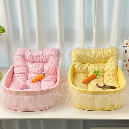 Lace-Trimmed Pet Princess Bed