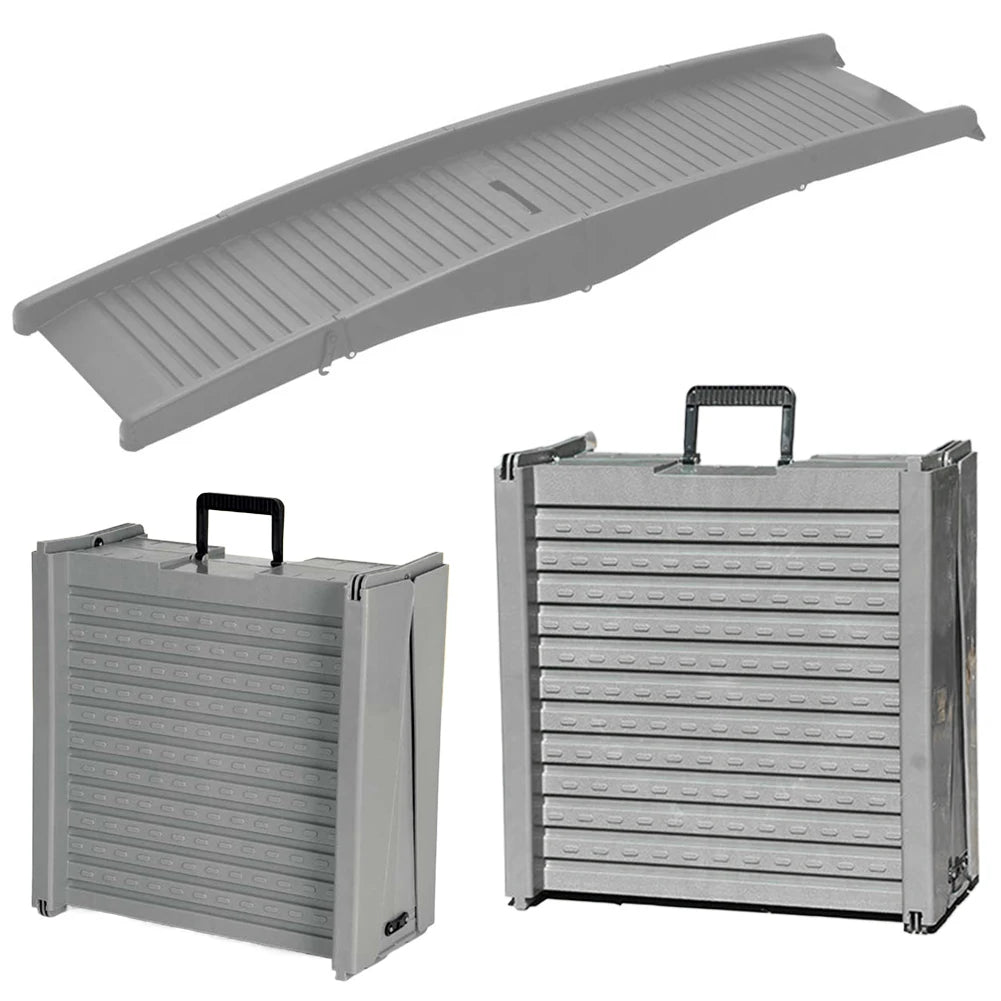 Folding Extra Wide Dog Steps  Foldable Car Ramp for Medium & Large Dogs Get Into A Car