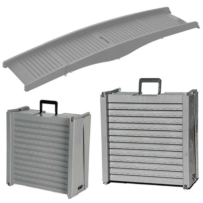 Folding Extra Wide Dog Steps  Foldable Car Ramp for Medium & Large Dogs Get Into A Car