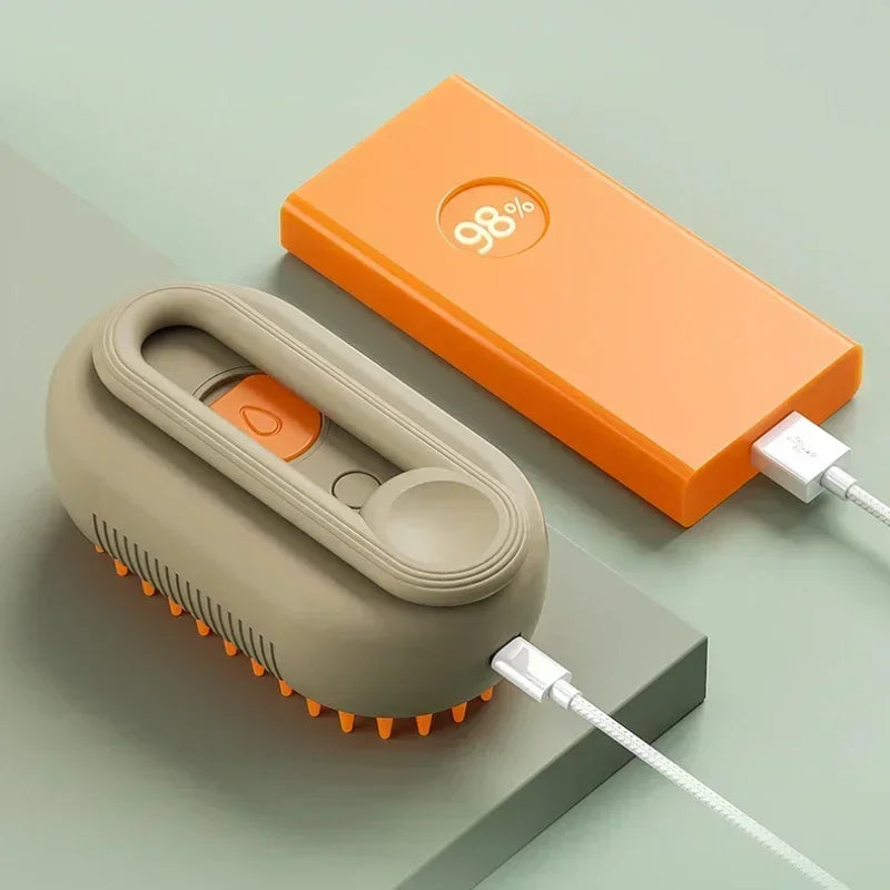 Steam Pet Brush 3-in-1