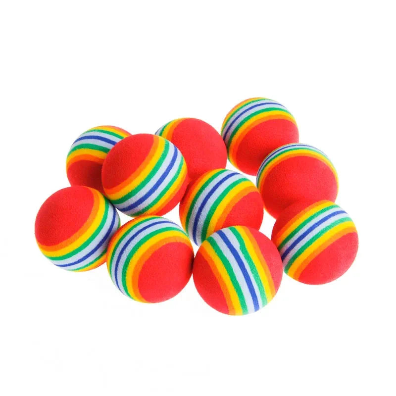 Rainbow EVA Cat Toy Balls