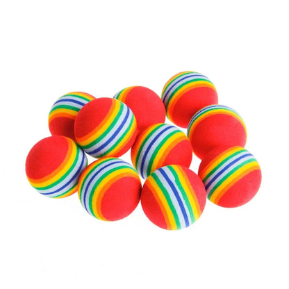 Rainbow EVA Cat Toy Balls