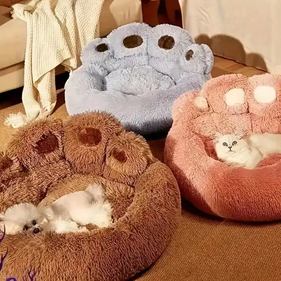 Pet Bed Pet Sofa Soft And Comfortable Bear Paw Pet Bed