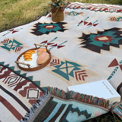 Oversized Boho Throw Blanket