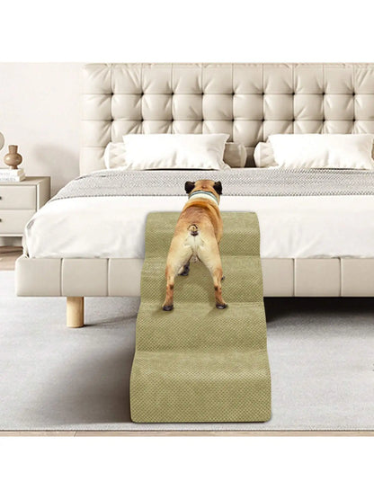 Dog Stairs & Ramp - High-Density Foam Pet Steps, Extra-Wide