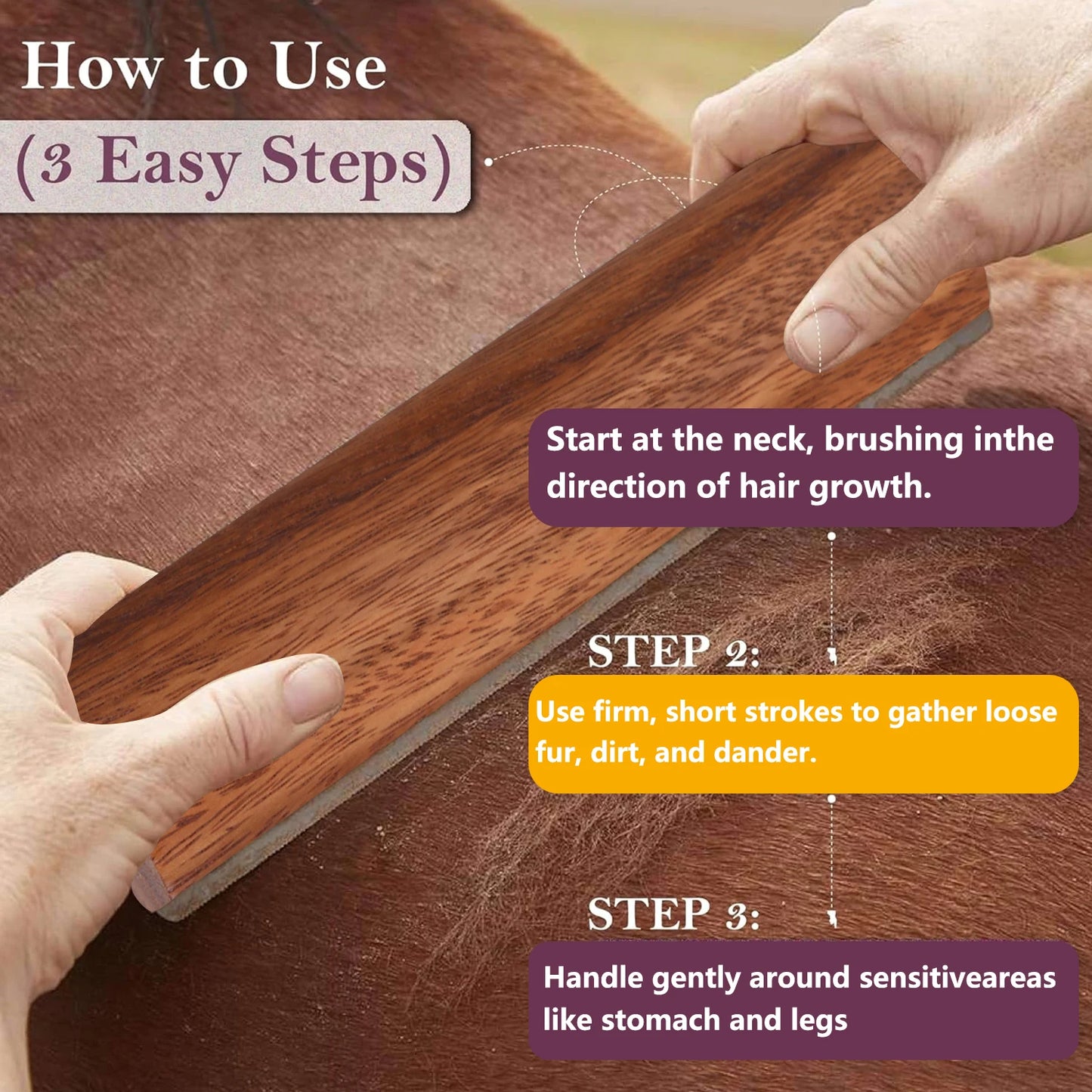 Pet/Horse cleaning and beauty brush, Horse Sweat Scrat