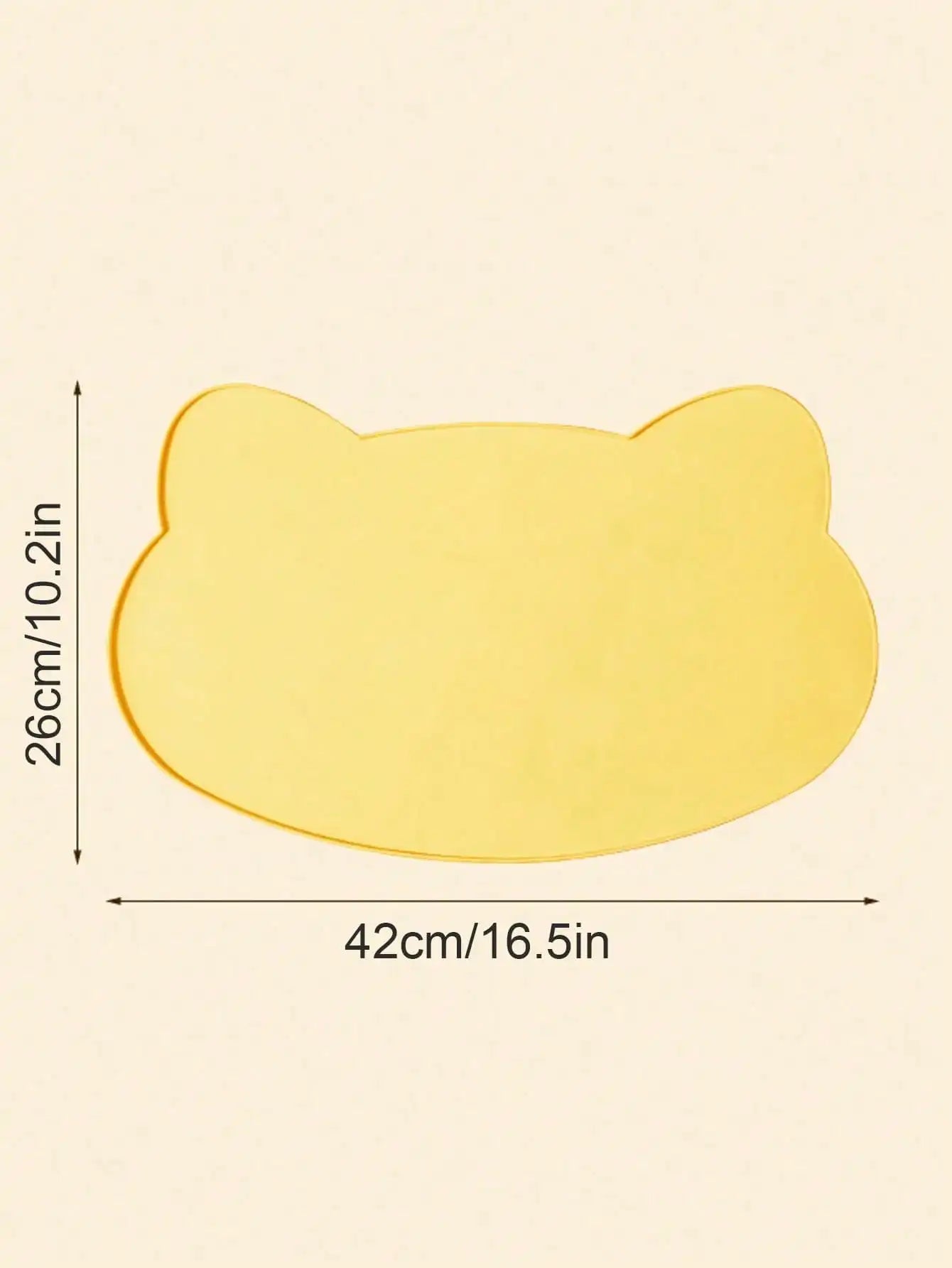 1pc Silicone Pet Food Mat, Dog Cat Bowl Pad