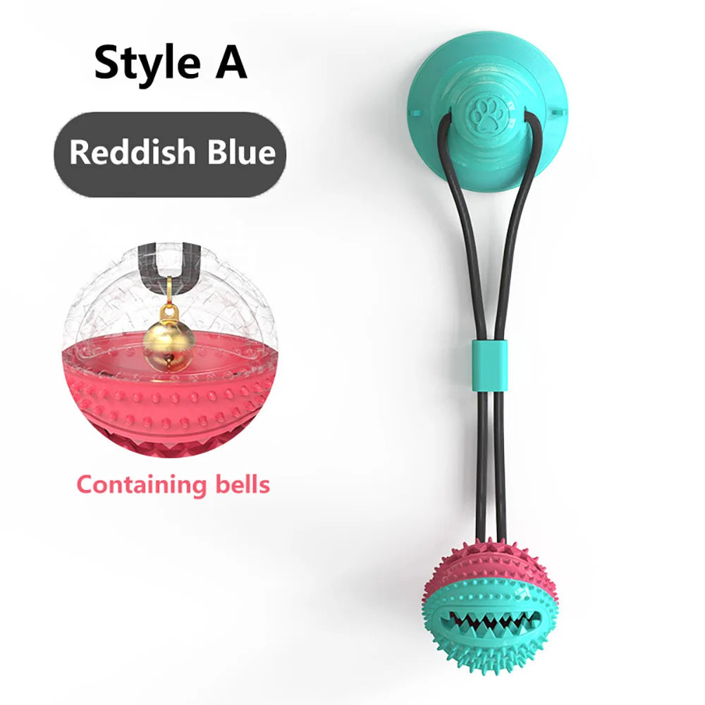 Tug Interactive Dog Ball Toy For Pet Chew Bite Tooth Cleaning Toothbrush Feeding Pet Supplies