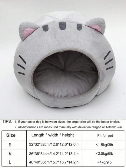 Soft Cat Bed, For Small, Medium And Large Cats