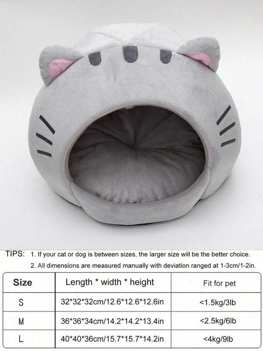 Soft Cat Bed, For Small, Medium And Large Cats