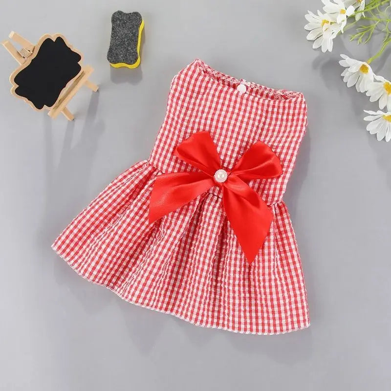 Dog Flower Princess Dress