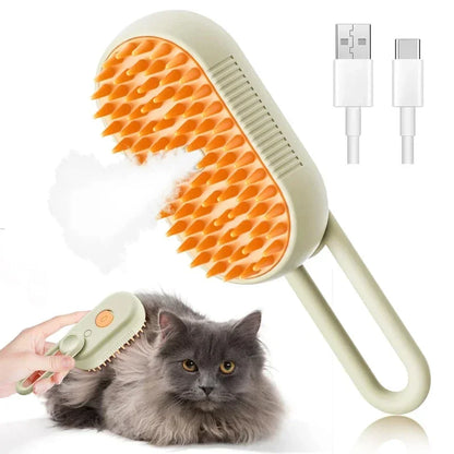 Steam Pet Brush 3-in-1