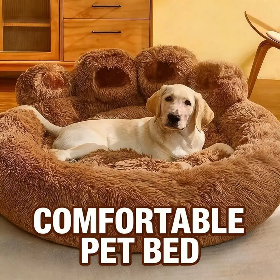 Pet Bed Pet Sofa Soft And Comfortable Bear Paw Pet Bed