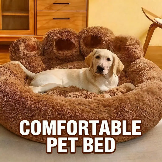 Pet Bed Pet Sofa Soft And Comfortable Bear Paw Pet Bed
