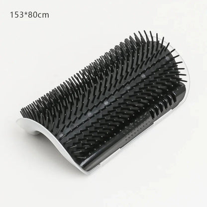 Cat Massage Brush & Hair Remover – Self-Grooming Wall Corner Comb for Cats | Detachable, Easy-Clean Pet Massage Tool
