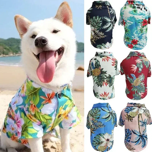 Hawaiian Style Pet Dog Clothes S