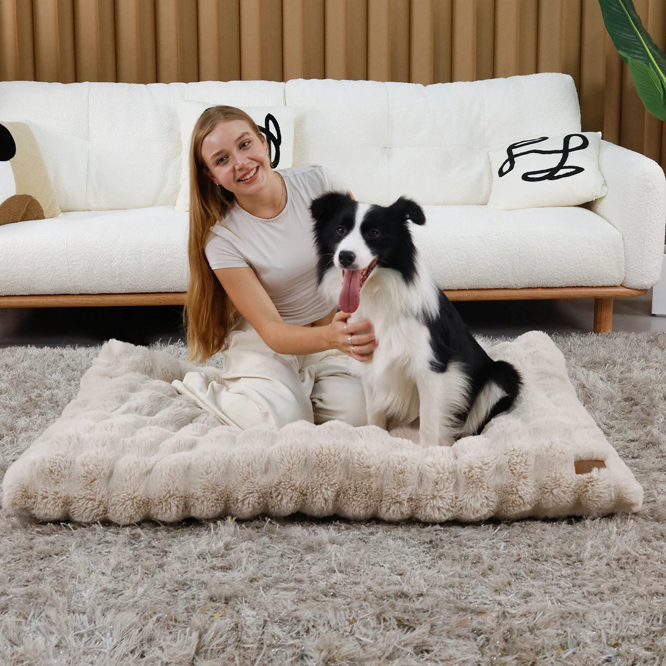 Ultra-soft Plush Dog Bed