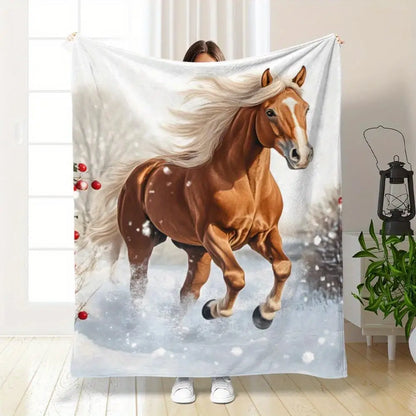 Horse Fleece Blanket