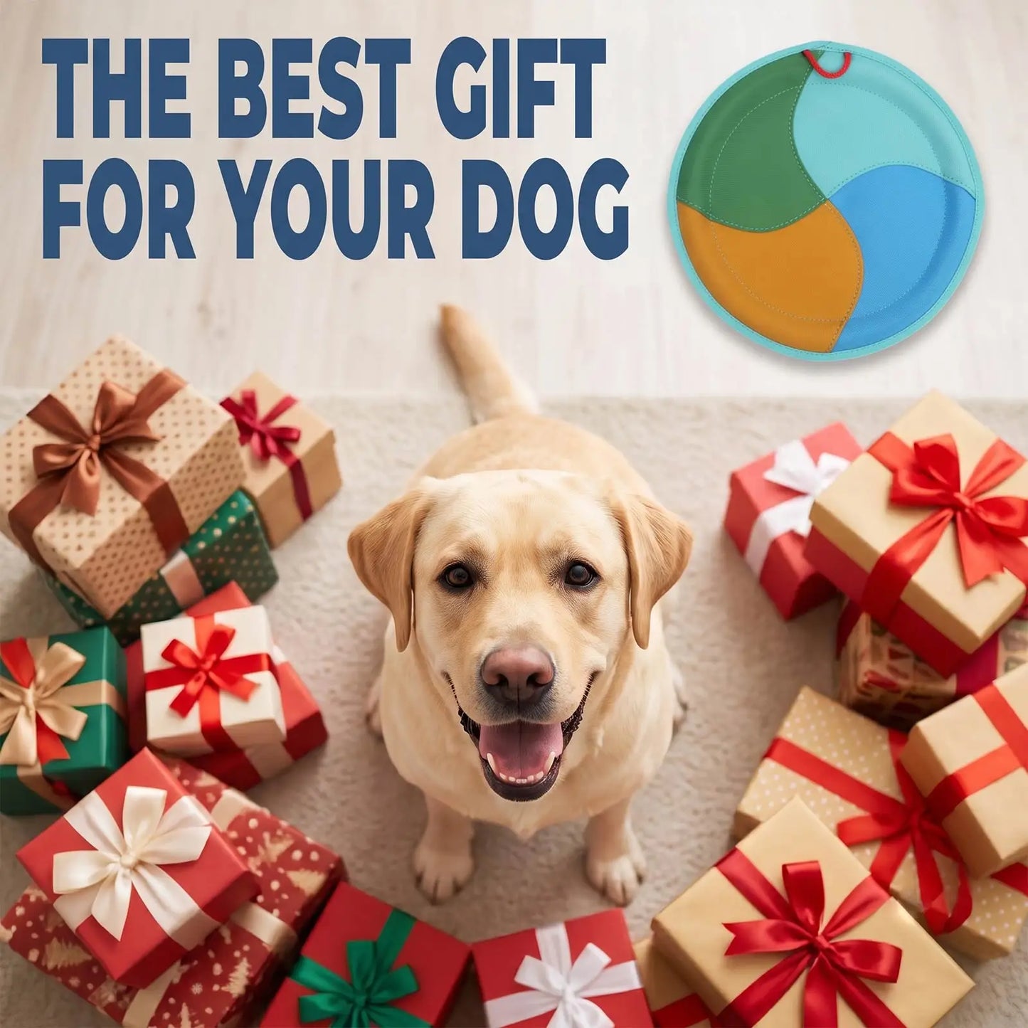Floating dog frisbee toy