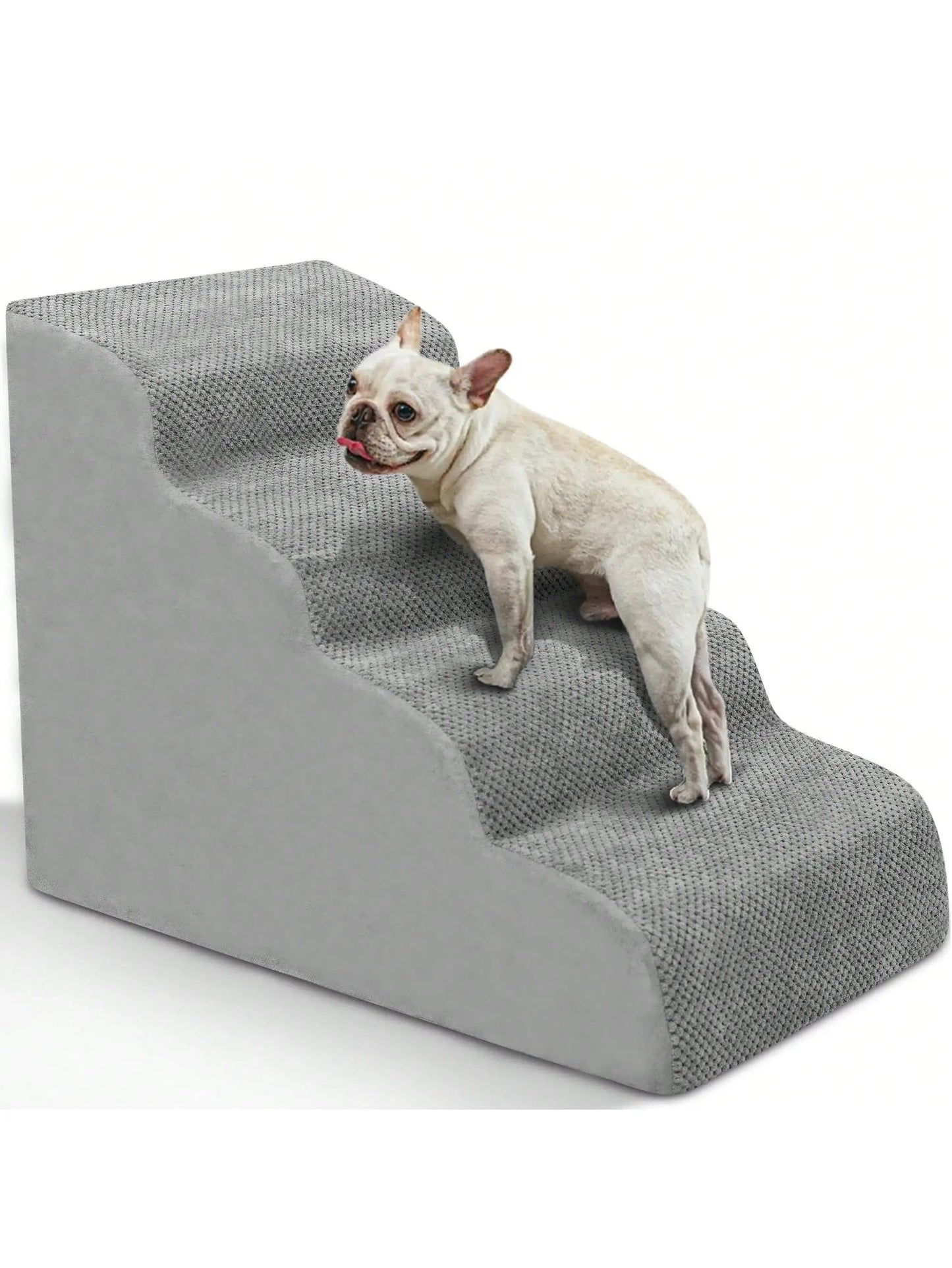 Dog Stairs & Ramp - High-Density Foam Pet Steps, Extra-Wide
