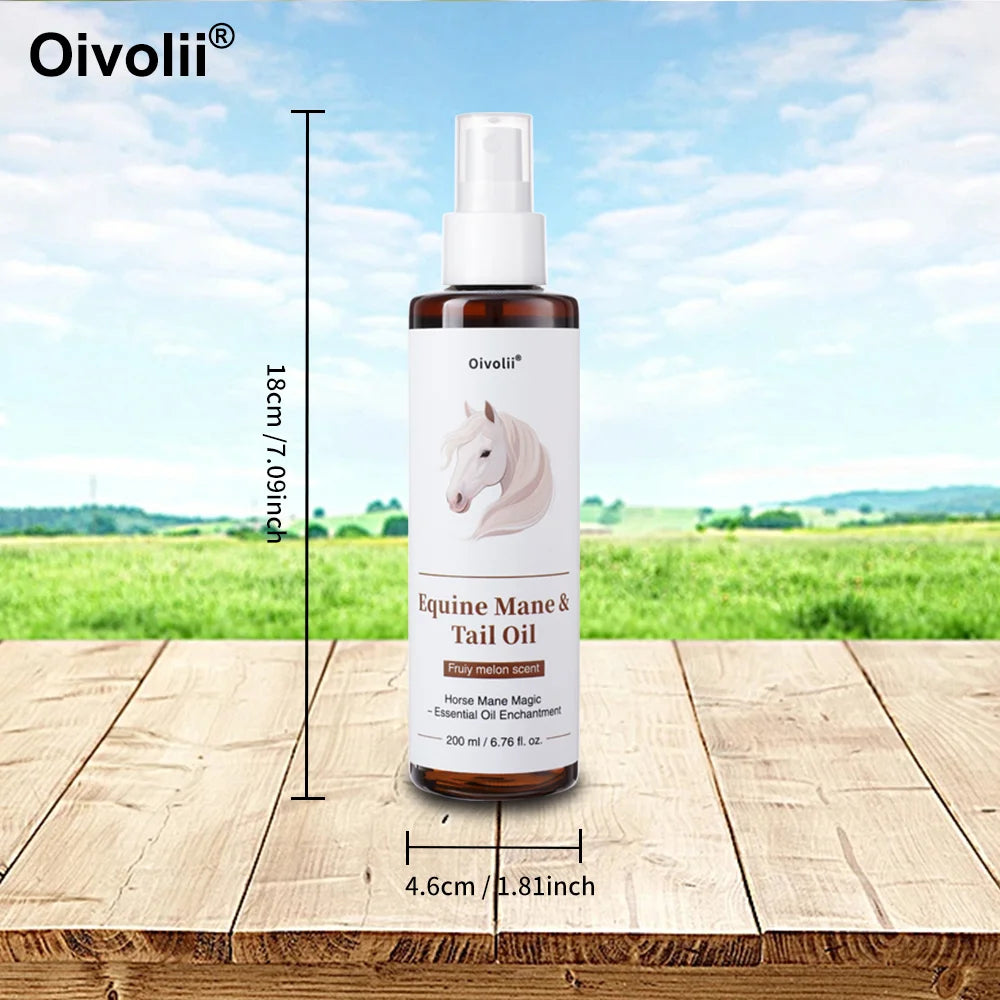 Horse Hair Care Oil Shiny Coat Mane Tail Growth