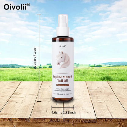 Horse Hair Care Oil Shiny Coat Mane Tail Growth