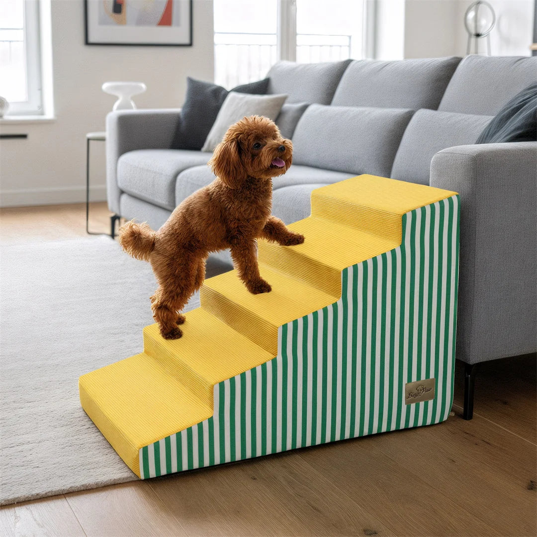 3/4/5 Steps High-Density Foam Dog Stairs