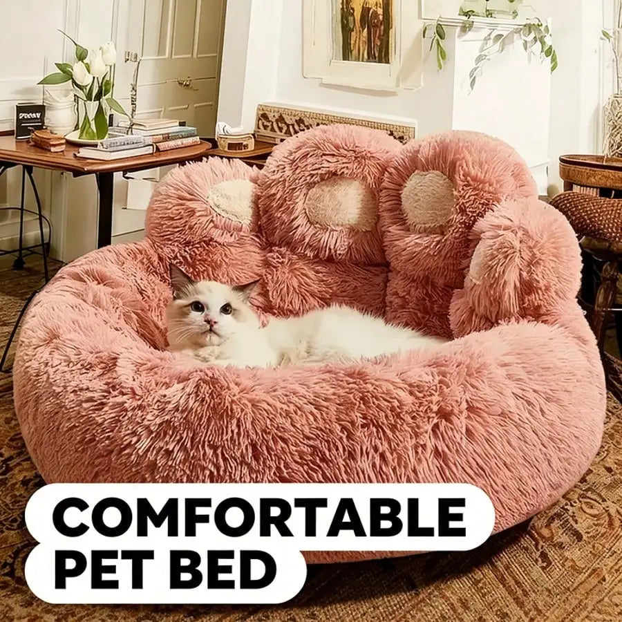 Pet Bed Pet Sofa Soft And Comfortable Bear Paw Pet Bed