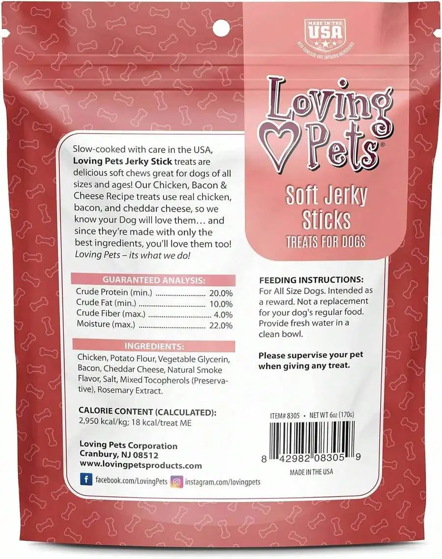 Soft Jerky Dog Treats Real USA-Sourced Meat Wheat Corn Free For Small Medium Large Dogs