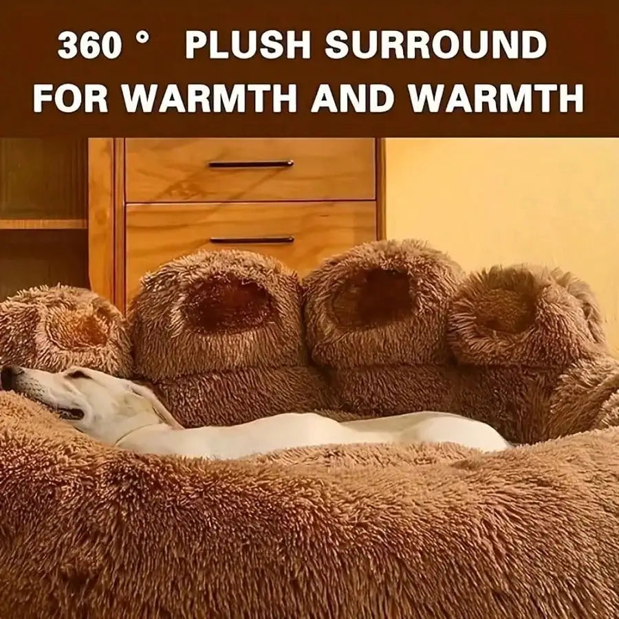 Pet Bed Pet Sofa Soft And Comfortable Bear Paw Pet Bed