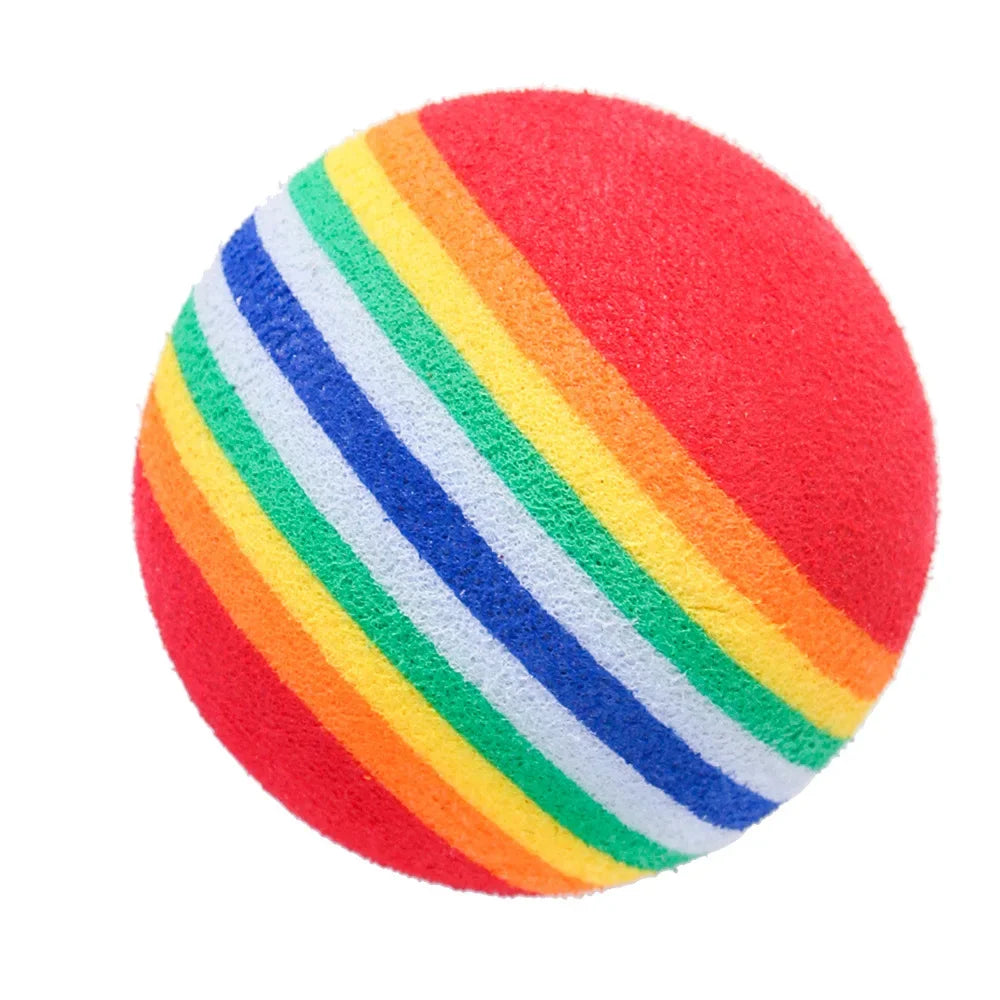 Rainbow EVA Cat Toy Balls