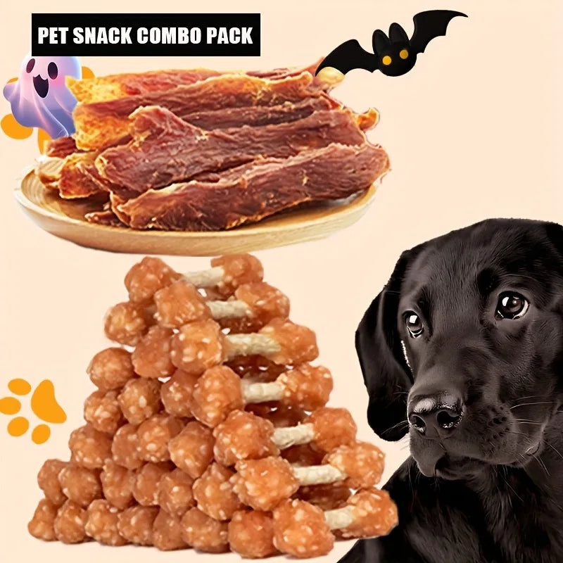 Dog Treats Assorted Pack – High-Protein Dried Chicken & Duck, Freeze-Dried Egg Yolk