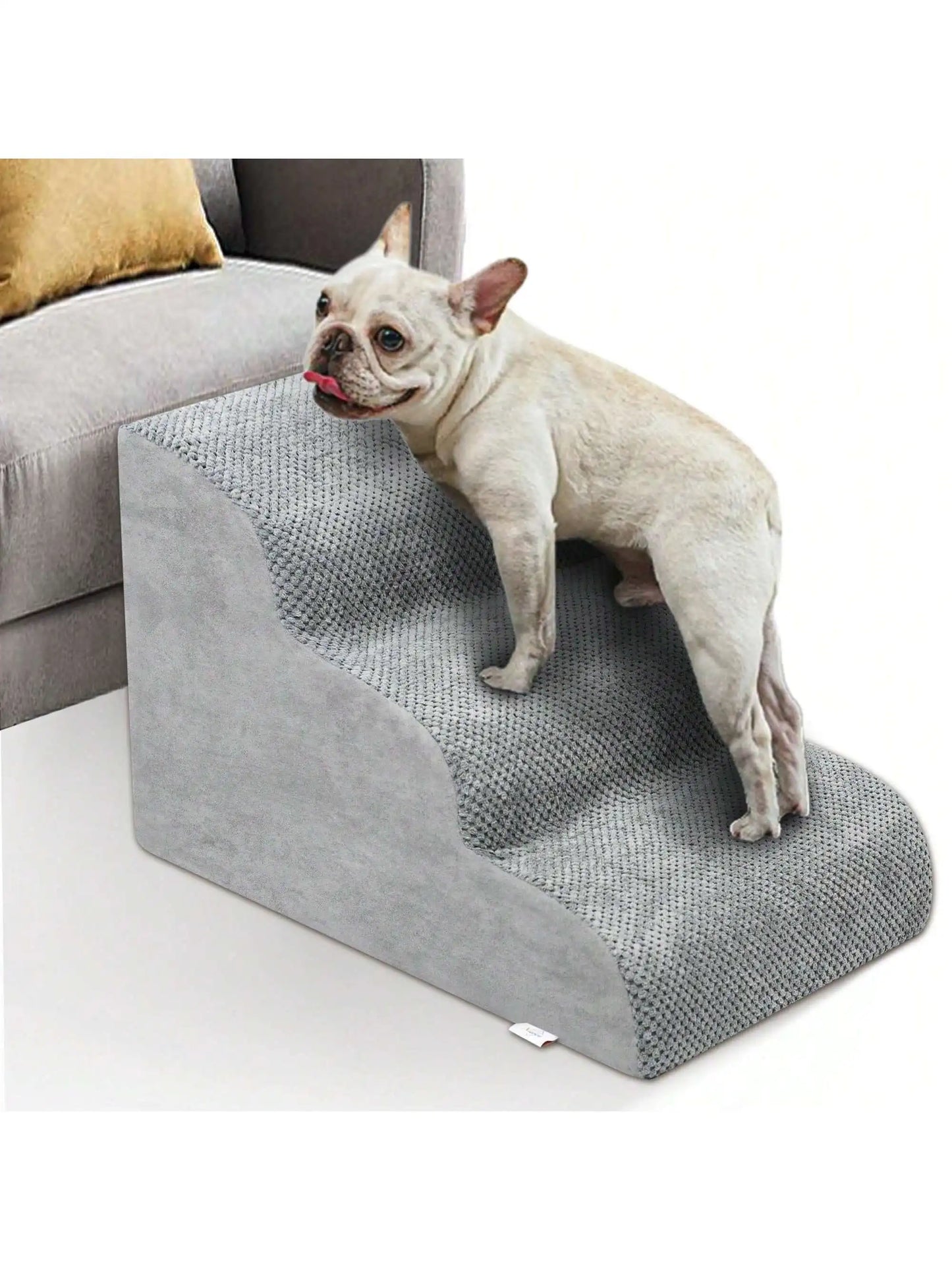 Dog Stairs & Ramp - High-Density Foam Pet Steps, Extra-Wide