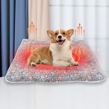 Flannel Thickened Dog Bed Mat Soft Pet Sleeping Mat for Dogs Cats Winter Warm Pet Blanket Fleece Pet Sleeping Mat Dog Bed Cat
