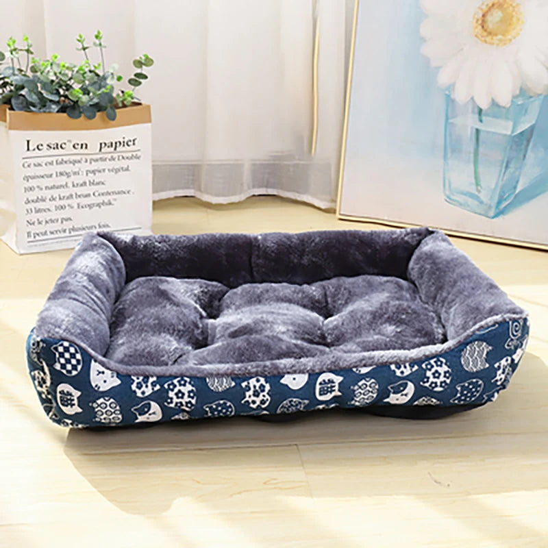 Pet Dog Bed, Sofa Cushion, Seasonal Pet Supplies, Soft and Comfortable Supplies, Large, Medium, and Small Household Cat Beds