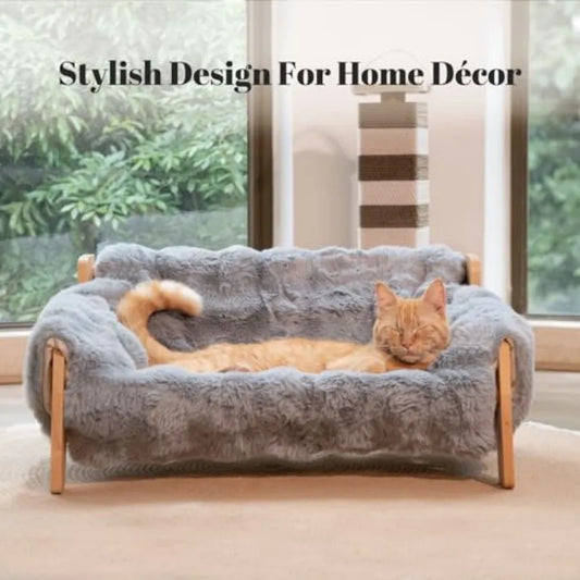 Elevated Cat Couch Bed for Indoor