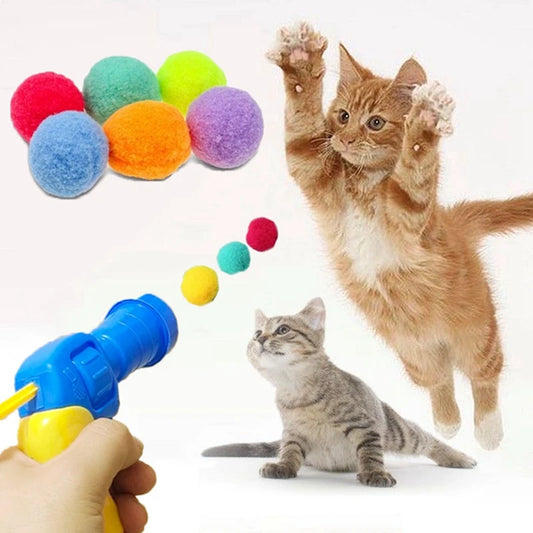 Colorful Plush Ball Cat Toys