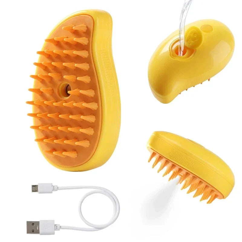 Steam Pet Brush 3-in-1