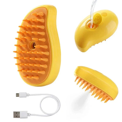 Steam Pet Brush 3-in-1