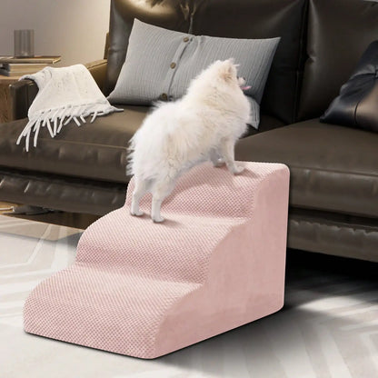 Dog Stairs & Ramp - High-Density Foam Pet Steps, Extra-Wide