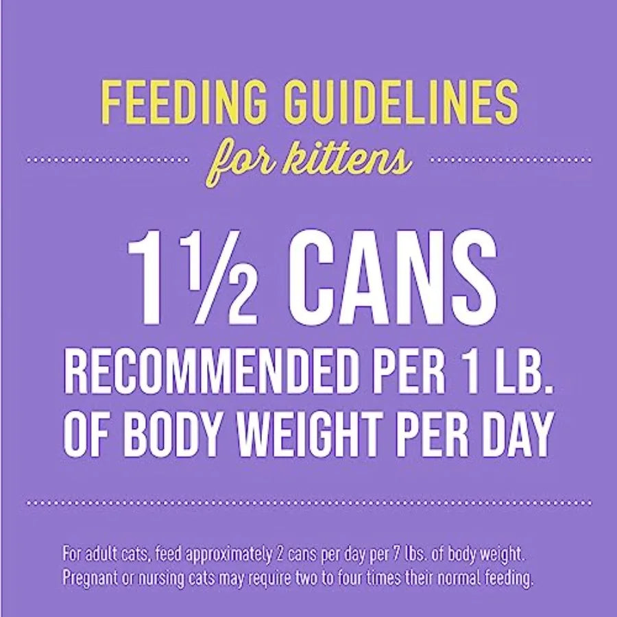 Tiki Cat Baby Wet Cat Food for Kittens, Shreds Variety Pack 2.4 oz. Cans 12 Count