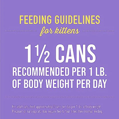 Tiki Cat Baby Wet Cat Food for Kittens, Shreds Variety Pack 2.4 oz. Cans 12 Count