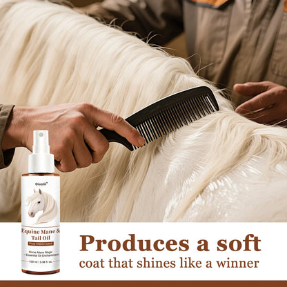 Horse Hair Care Oil Shiny Coat Mane Tail Growth