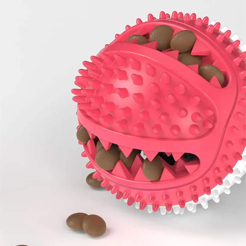 Tug Interactive Dog Ball Toy For Pet Chew Bite Tooth Cleaning Toothbrush Feeding Pet Supplies