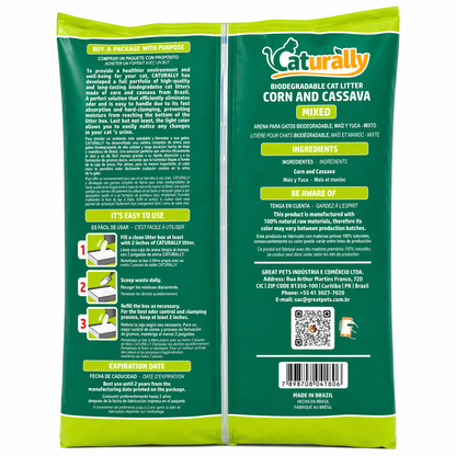 PurrFriendlyLitter© Cassava & Corn Cat Litter – Natural, Clumping, and Eco-Friendly