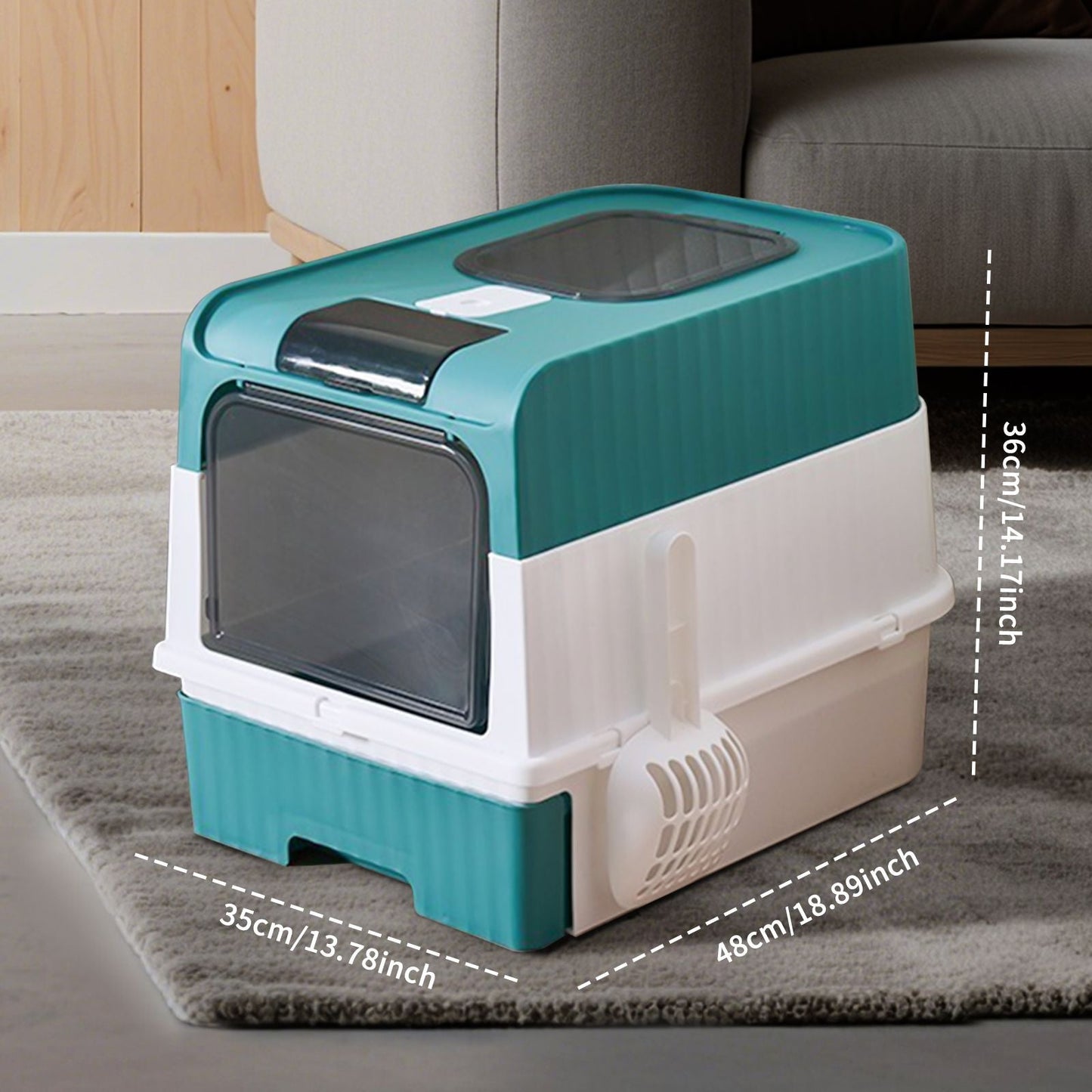 blueMagic Cube Intelligent Cat litter Box - Free Hands, Enjoy Pure Life | Automatic Cleaning, Silent Design, Preferred for Multi Cat Families