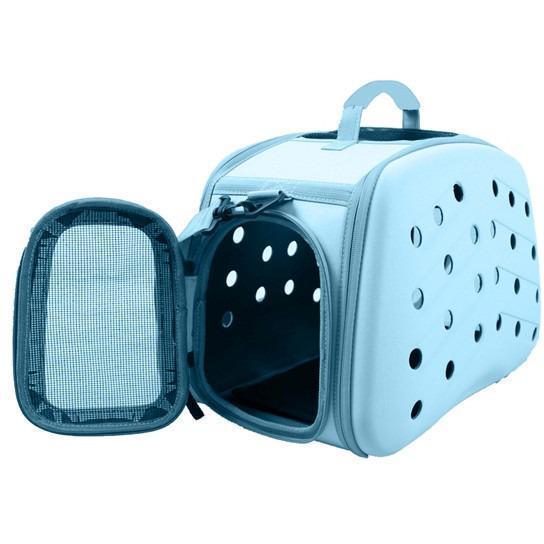 Pet Life ® 'Narrow Shelled' Perforated Lightweight Collapsible pet carrier/crate