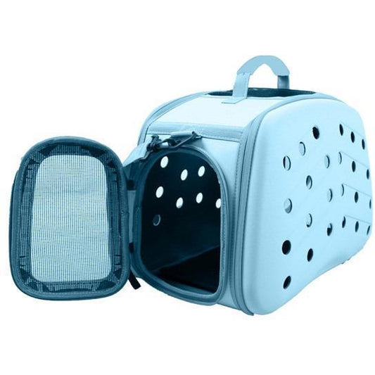 Pet Life ® 'Narrow Shelled' Perforated Lightweight Collapsible pet carrier/crate