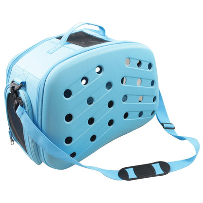 Pet Life ® 'Narrow Shelled' Perforated Lightweight Collapsible pet carrier/crate